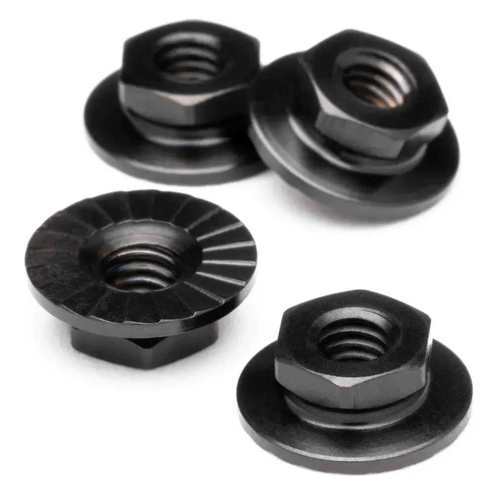 Pro Duty Titanium Serrated Lockdown M4 Wheel Nuts 1