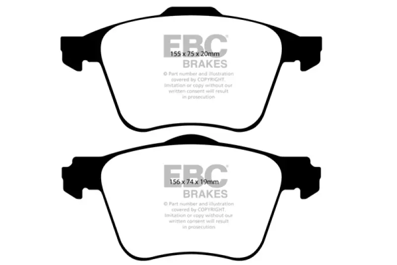 Ebc 03-09 Volvo Xc90 2.9 Twin Turbo Redstuff Front Brake Pads 1