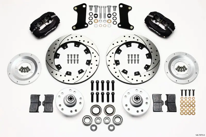 Wilwood Forged Dynalite Front Kit 12.19In Drilled 67-69 Camaro 64-72 Nova Chevelle - 140-7675-D 1