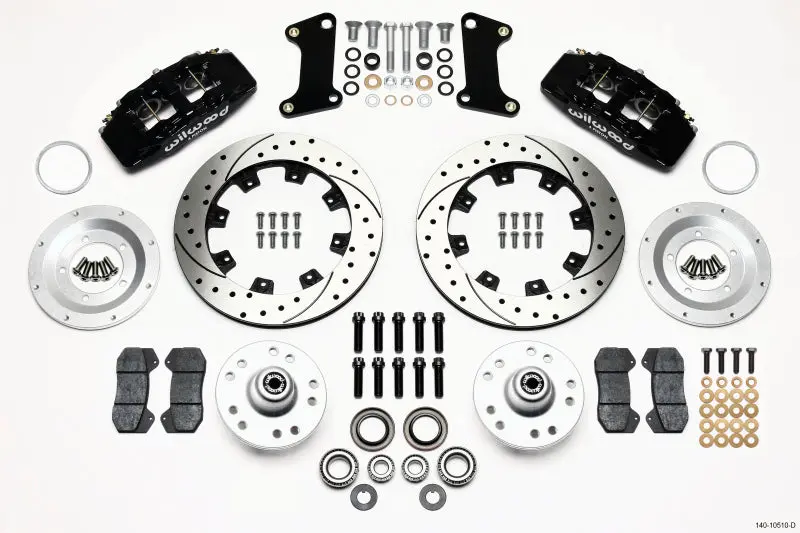 Wilwood Dynapro 6 Front Hub Kit 12.19In Drilled 67-69 Camaro 64-72 Nova Chevelle - 140-10510-D 1