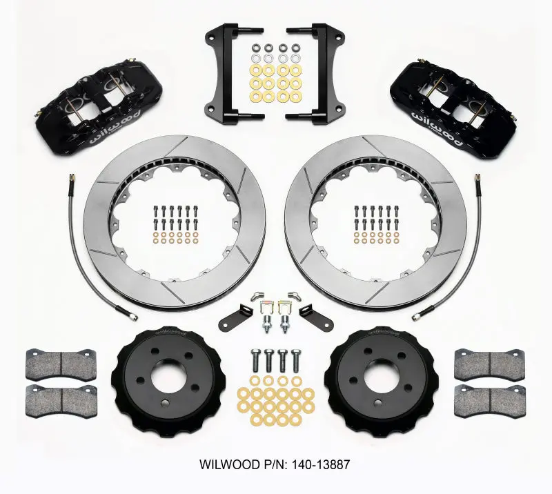 Wilwood Aero6 Front Hat Kit 15.00 2015-Up Mustang W/Lines - 140-13887 1
