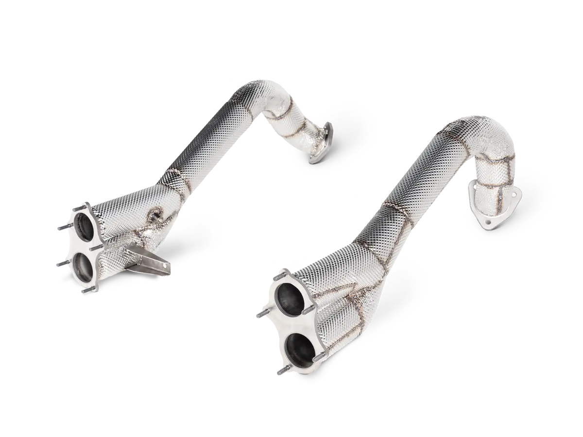 Akrapovic Titanium Link Pipes Porsche 718 Gt4 / Spyder / Gts 4.0 1