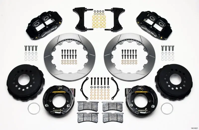 Wilwood Narrow Superlite 4R Rear P-Brk Kit 12.88In 2005-2014 Mustang - 140-9221 1
