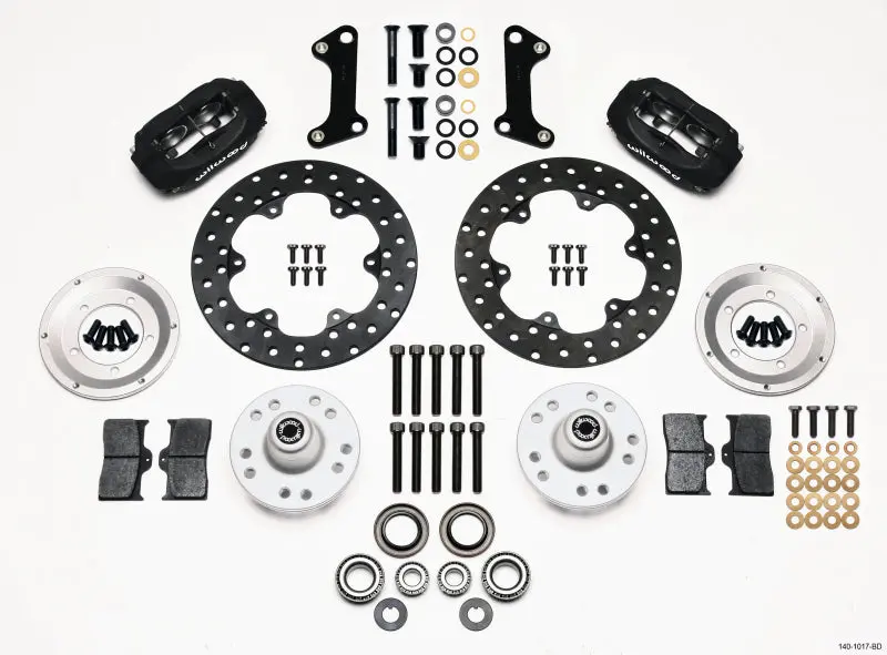 Wilwood Forged Dynalite Front Drag Kit Drilled Rotor 67-69 Camaro 64-72 Nova Chevelle - 140-1017-Bd 1