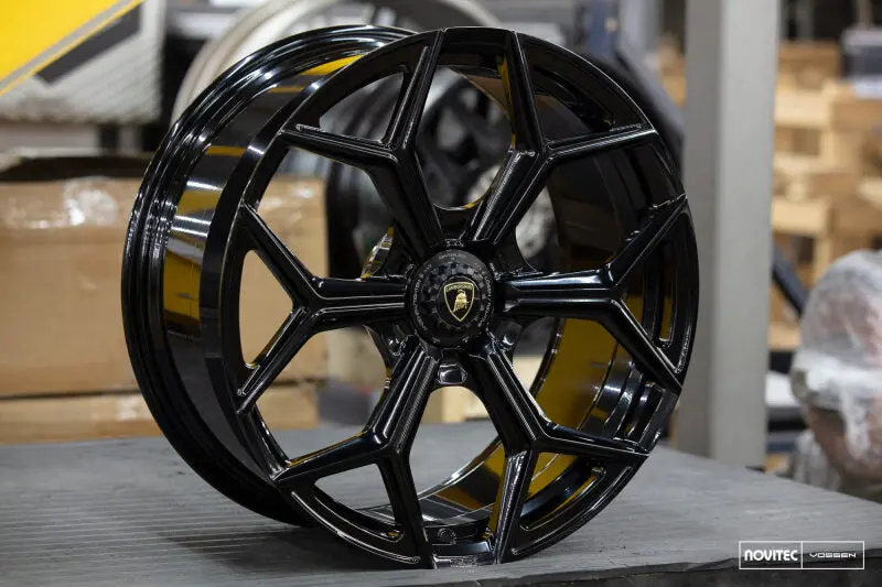 Vossen X Novitec Nl4-Cl 21X13 Et:57 Gloss Black Lamborghini Aventador Rear Wheel 1