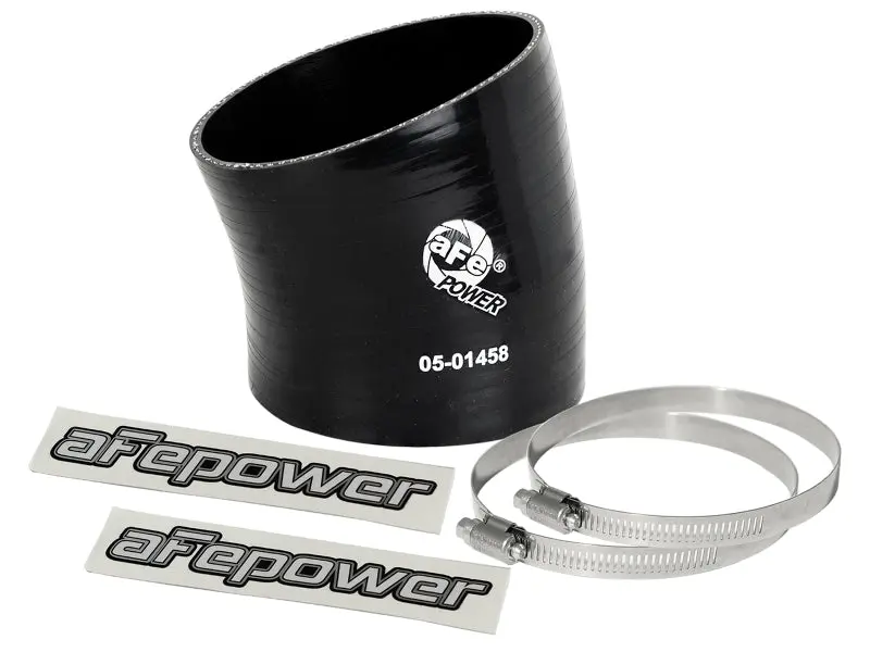 Afe Magnum Force Intake Coupling Kit (3-1/2In Id To 3-1/4 In Id X 15 Deg.) Elbow Coupler - Black 1