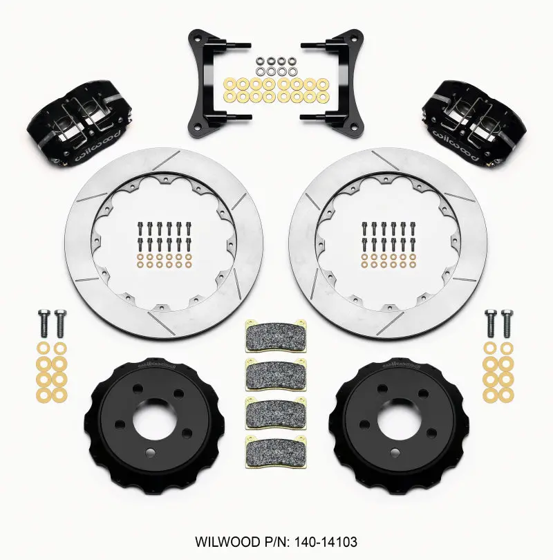 Wilwood Dynapro Radial Front Drag Kit 12.88 Vented 2015-Up Mustang - 140-14103 1