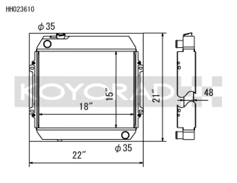 Koyo 68-72 Nissan Skyline L20 I6 Mt (Kgc10) Radiator (Sk-C13 Required) 1