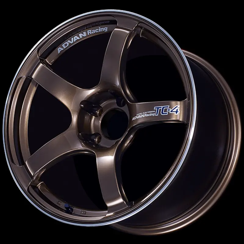 Advan Tc4 17X6.5 / +40 Offset / 4-100 / 63Mm Bore / Umber Bronze Metallic & Ring 1