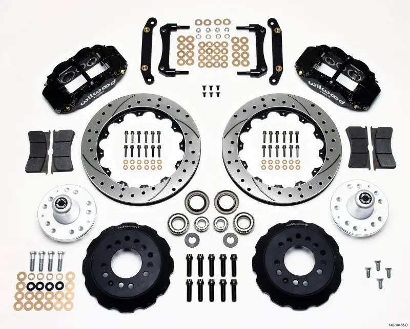 Wilwood Narrow Superlite 6R Front Hub Kit 12.88In Drilled 70-78 Camaro (*Line Kit Needed*) - 140-10485-D 1