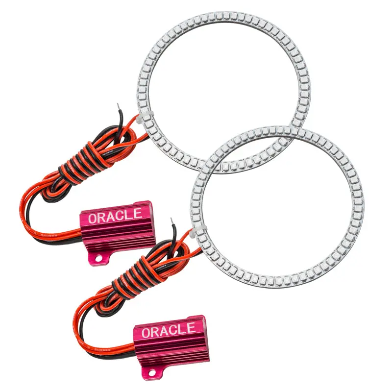 Oracle 07-17 Jeep Wrangler Led Fog Halo Kit - Amber 1