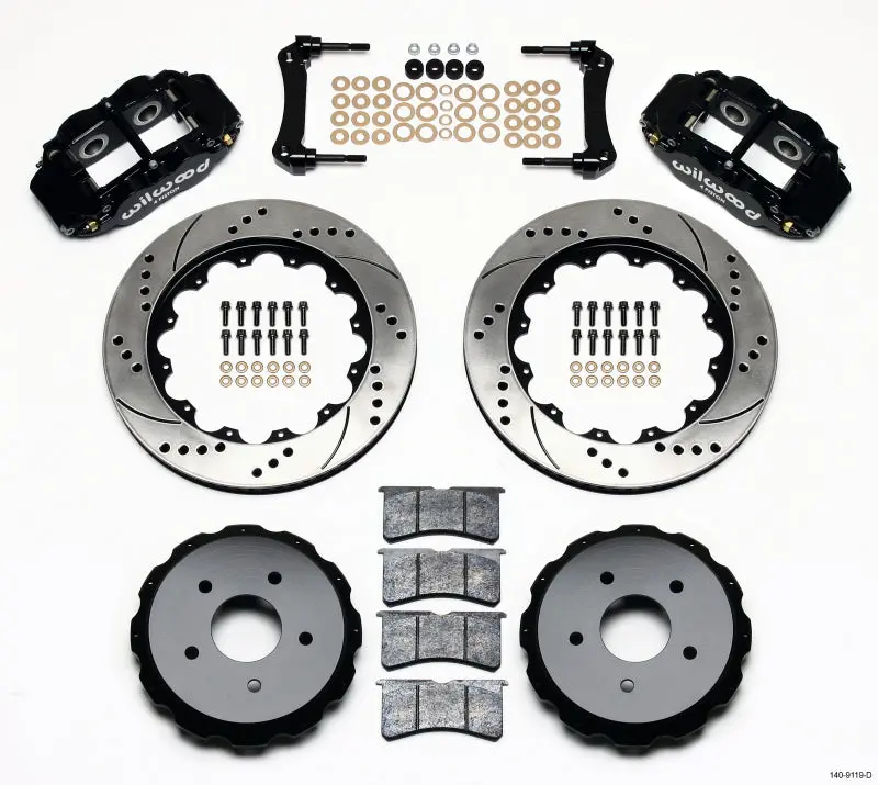 Wilwood Narrow Superlite 4R Rear Kit 14.00In Drilled 97-04 Corvette C5/Z06 05-13 C6 - 140-9119-D 1