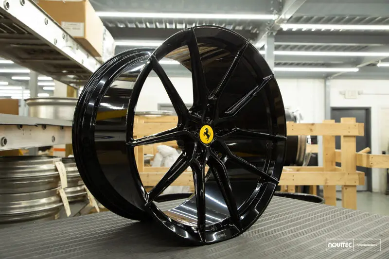 Vossen X Novitec Nf9 22X12 Et:47 Gloss Black Ferrari Ff / Portofino Rear Wheel 1