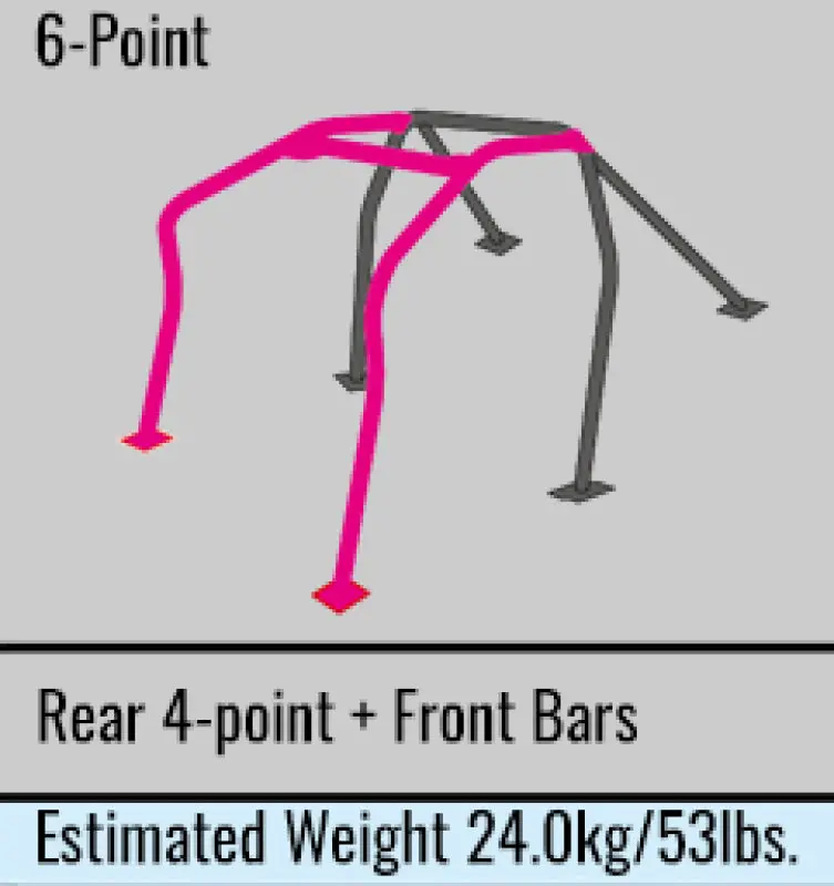 Cusco Safety 21 2-Pssgr 6-Pt Roll Cage Nissan Skyline R33 2Dr - (S/O-No Cancel) 1