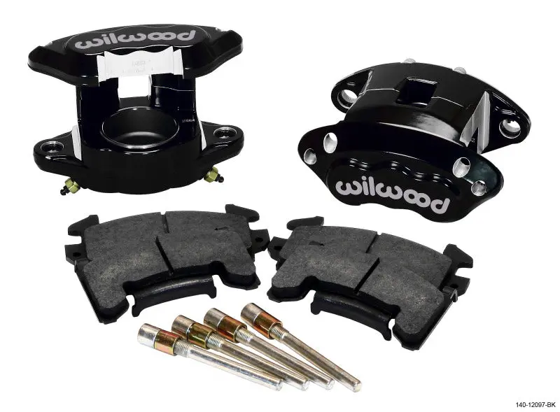 Wilwood D154 Front Caliper Kit - Black 2.50In Piston 1.04In Rotor - 140-12097-Bk 1