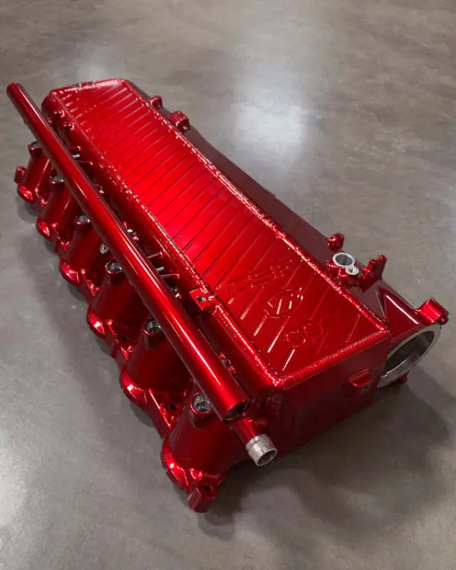 Csf Toyota A90/A91 Supra/ Bmw G-Series B58 Charge-Air Cooler Manifold - Candy Apple Red 1