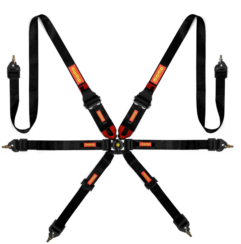 Momo Int. Camlock 6Pt Clip In Restraint-Black 1