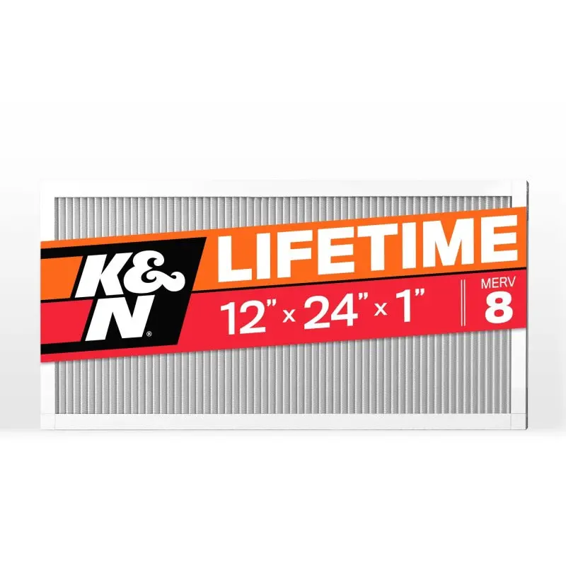 K&N Hvac Filter 12 X 24 X 1 Merv 8 1