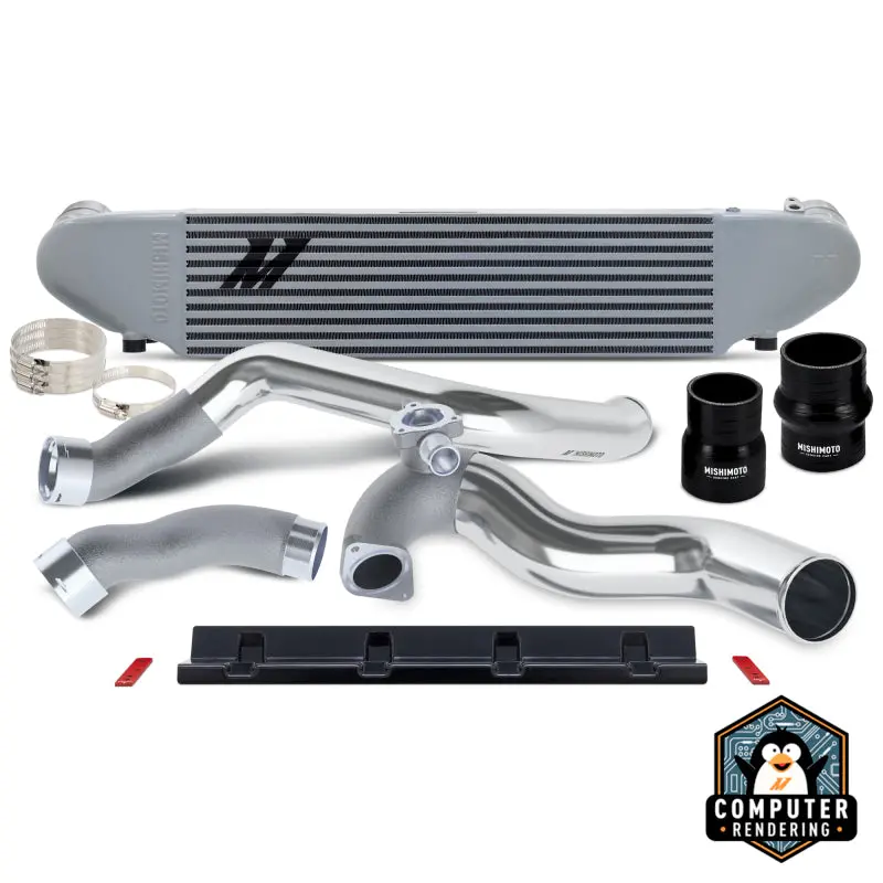 Mishimoto 2024+ Ford Mustang 2.3L Ecoboost Performance Intercooler Kit -  Silver/Polished 1