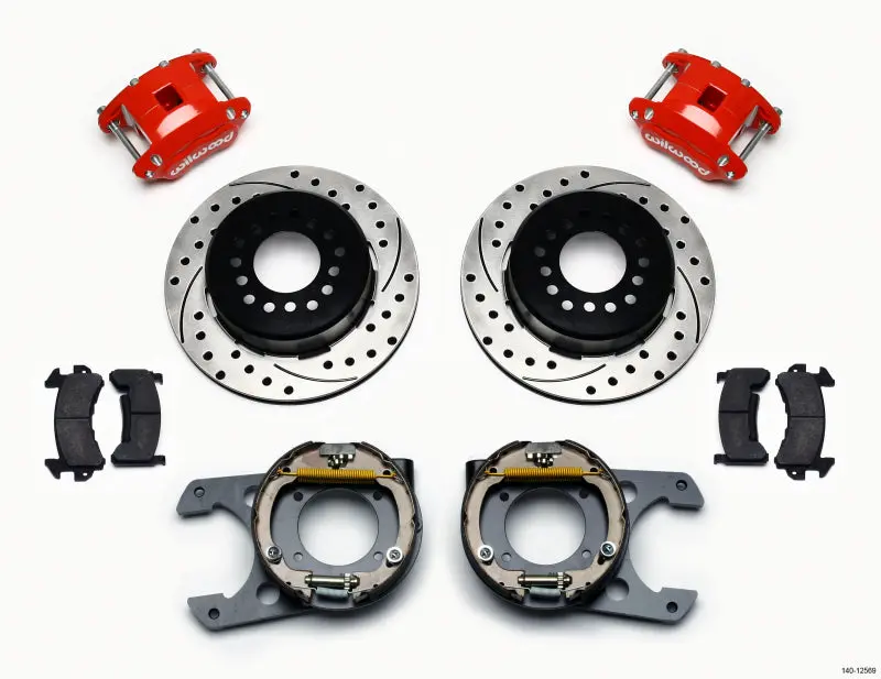 Wilwood D154 P/S Park Brake Kit Chevy C-10 2.42 Offset 5-Lug - 140-12569 1
