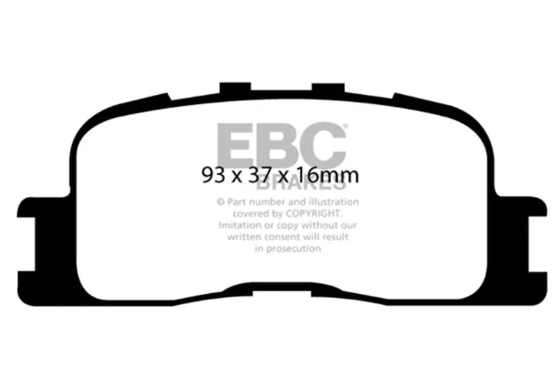 Ebc 02-03 Lexus Es300 3.0 Yellowstuff Rear Brake Pads 1