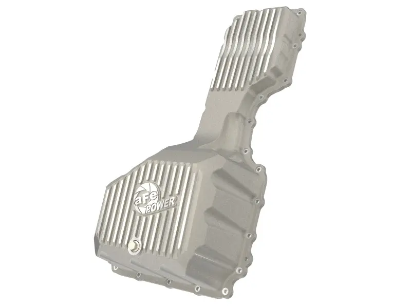 Afe Gm Diesel Trucks 17-19 V8-6.6L L5p Power Street Series Engine Oil Pan Raw W/ Machined Fins 1