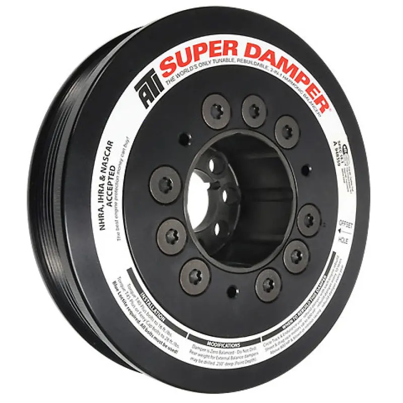 Ati Damper - 6.570In - Steel - 6 Grv - Audi - High Hp - Race Version 1