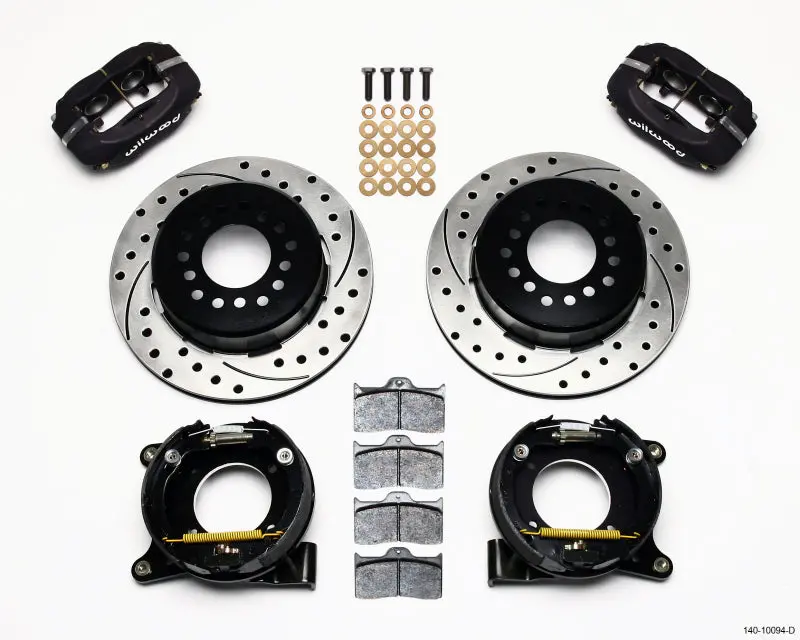 Wilwood Forged Dynalite P/S Park Brake Kit Drilled Chevy C-10 2.42 Offset 5-Lug - 140-10094-D 1