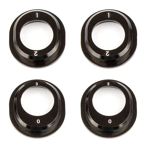 Rc10b6.1 Aluminum Differential Height Inserts, Black 1