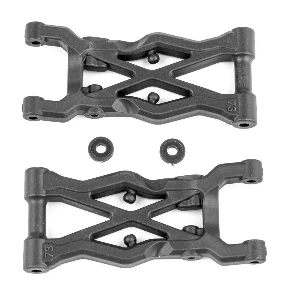 Rc10b6.2 Ft Rear Suspension Arms 73Mm, Carbon 1