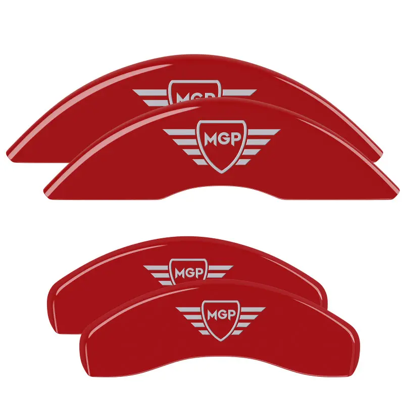 Mgp 4 Caliper Covers Front And Rear 21-23 Kia Sorento Powder Coat Finish - Red W/ Silver Characters 1
