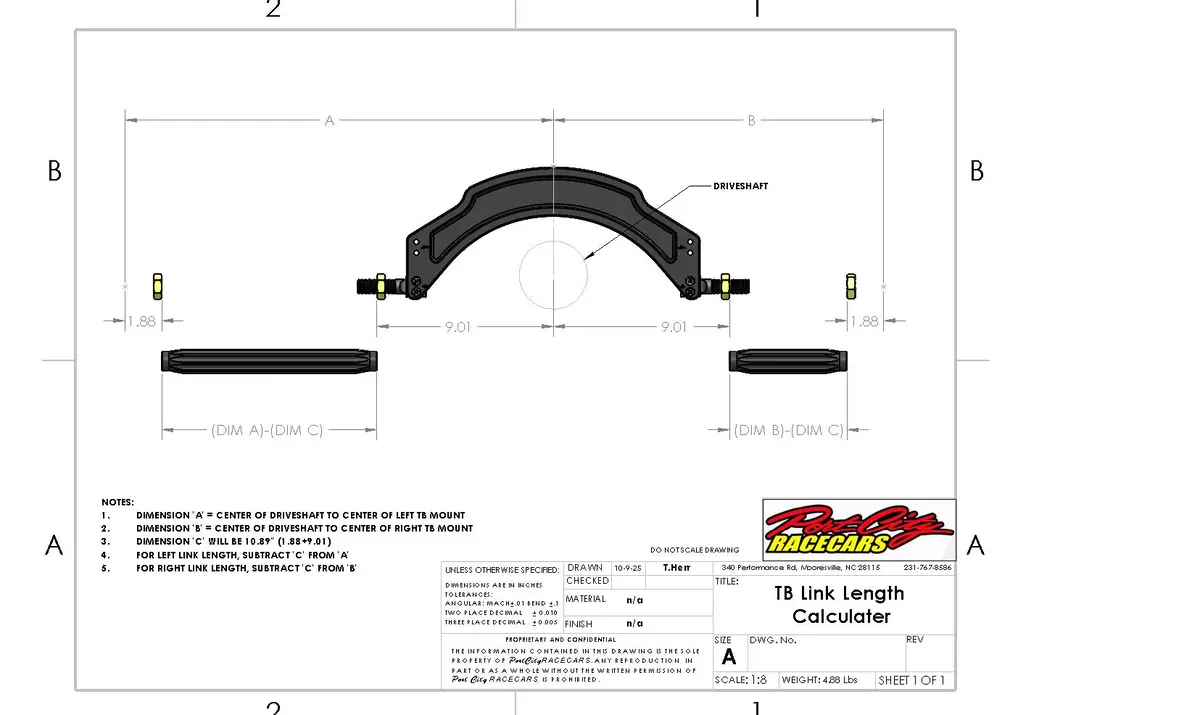 Track Bar , Billet Alluminum, Universal 2