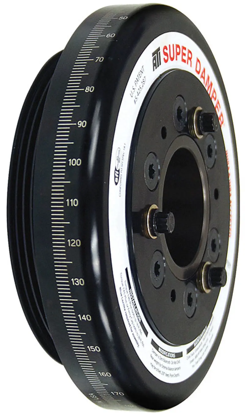 Ati Damper - 7.074In - Alum - Honda D - 4 Grv Rear Alum Uminum Pulley - 10 Percent Underdrive 1