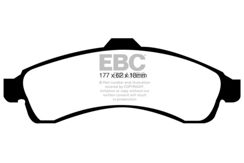 Ebc 03-05 Chevrolet Ssr 5.3 Greenstuff Front Brake Pads 1