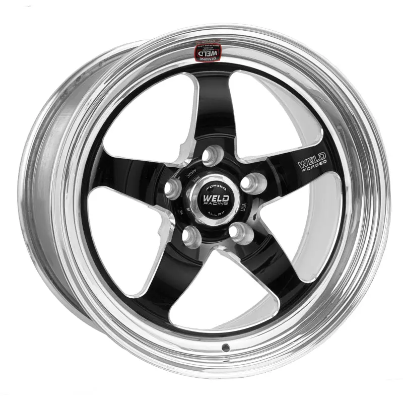 Weld S71 18X5 / 5X4.75 Bp / 3.2In. Bs Black Wheel (Medium Pad) - Non-Beadlock - 71Mb8050b32a 1