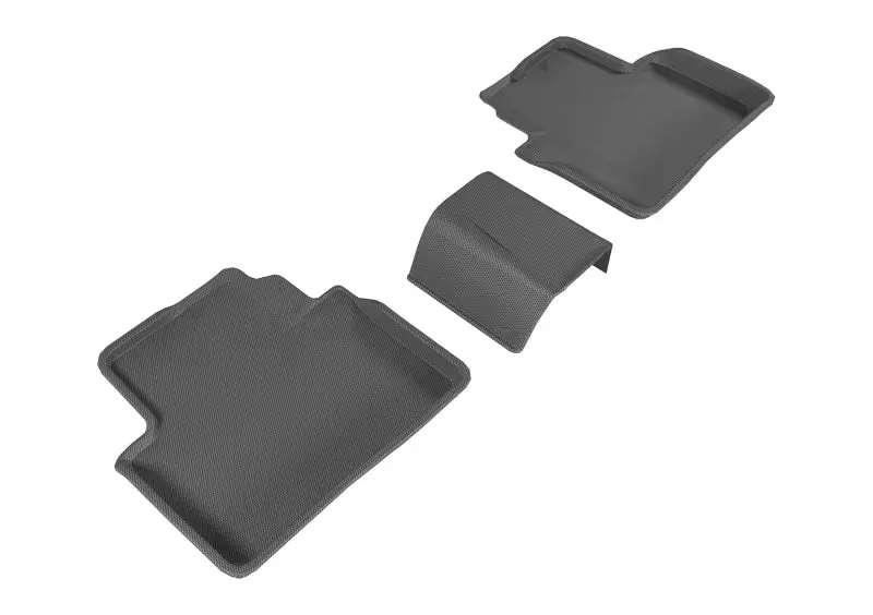 3D Maxpider 16-20 Honda Civic Kagu 2Nd Row Floormats - Black 1