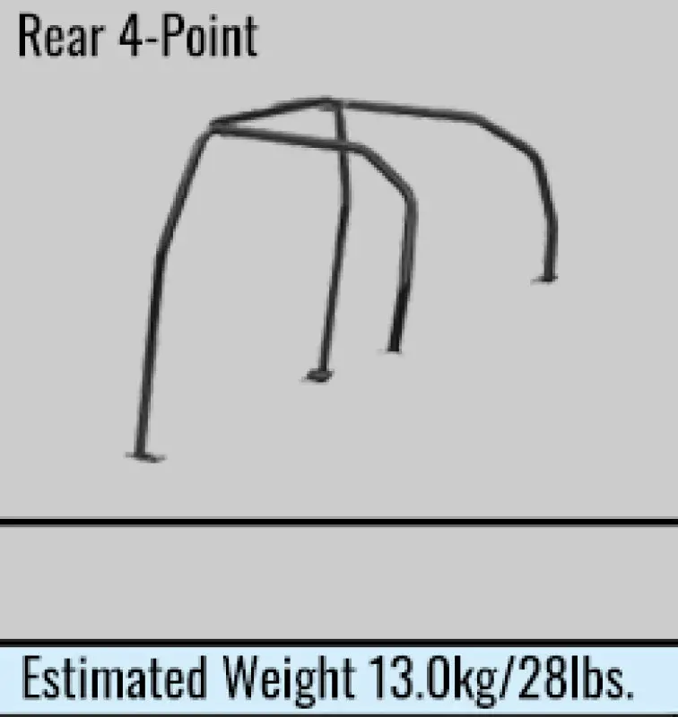 Cusco Safety21 4Pt 4 Pssgr Blk Roll Cage Nissan R33 2Dr (S/O/No Cancel) 1