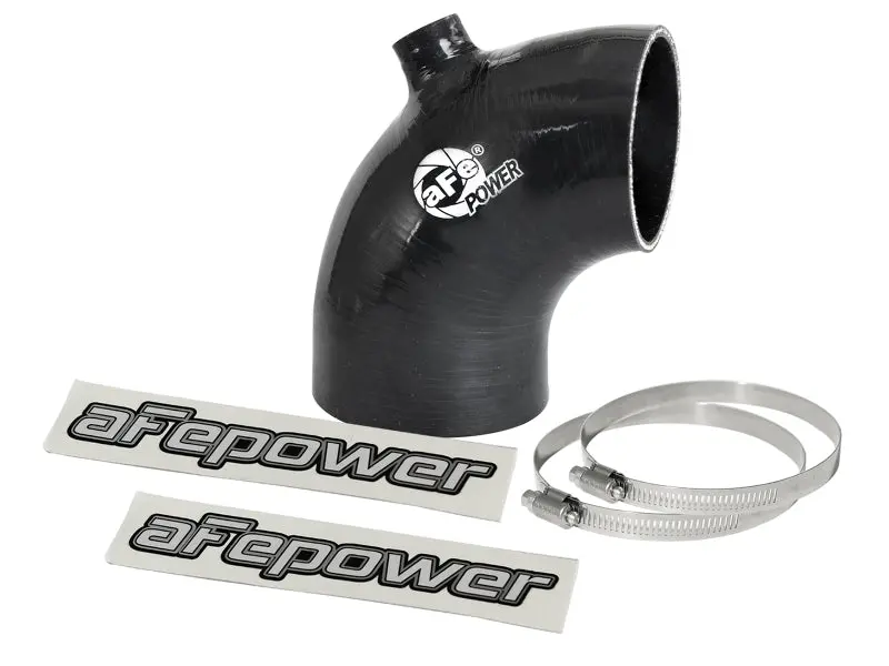 Afe Magnum Force Intake Coupling Kit (3-1/8In Id To 2-3/4In Id X 90 Deg) Elbow Coupler W/ Port Black 1