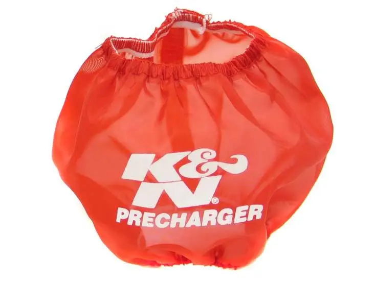 K&N Precharger Wrap Red Honda 4.5In Top Id 5.125In Base Id 1