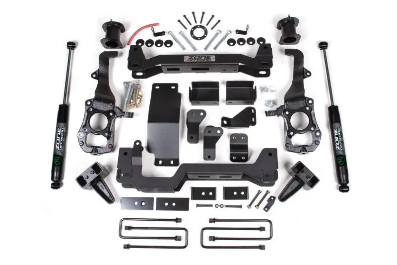 Zone Offroad 21-23 Ford F150 6In Front 4In Rear Suspension Lift System - Fox Shocks 1