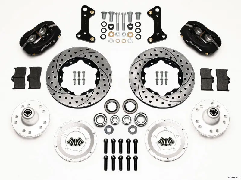 Wilwood Forged Dynalite Front Kit 11.00In Drilled 67-69 Camaro 64-72 Nova Chevelle - 140-10996-D 1