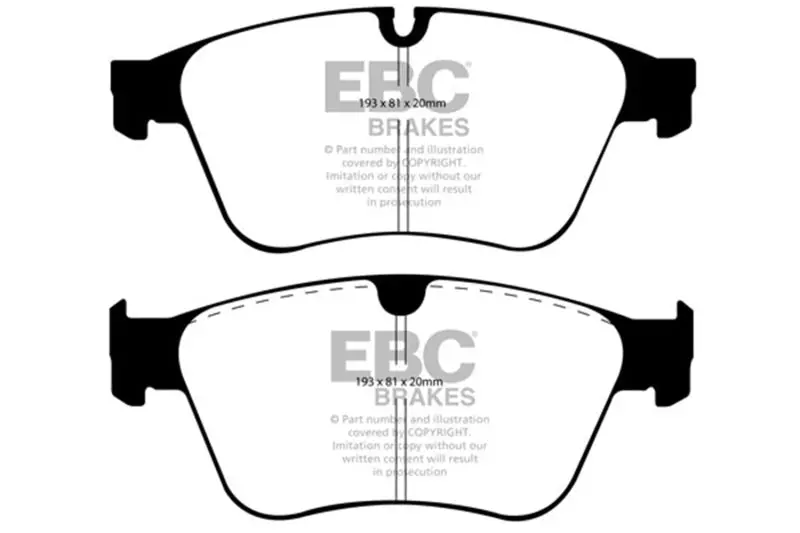 Ebc 06-11 Mercedes-Benz M-Class (Ml) Ml63 Amg 6.2 Redstuff Front Brake Pads 1
