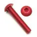 Red Metric Button Head Aluminum Screw (12) 1