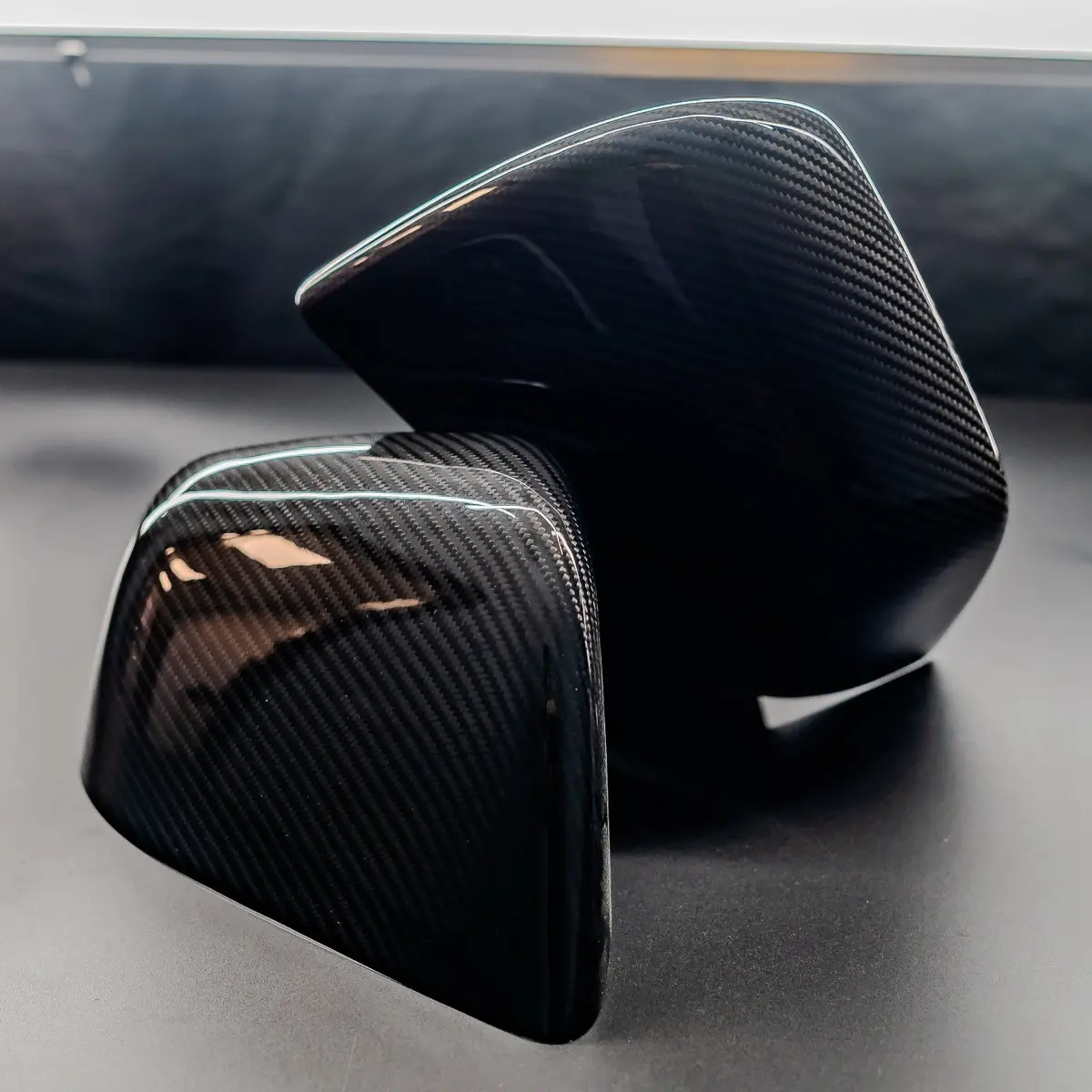 Carbon Fiber Mirror Covers For Tesla Model 3 Highland (2024+) 1