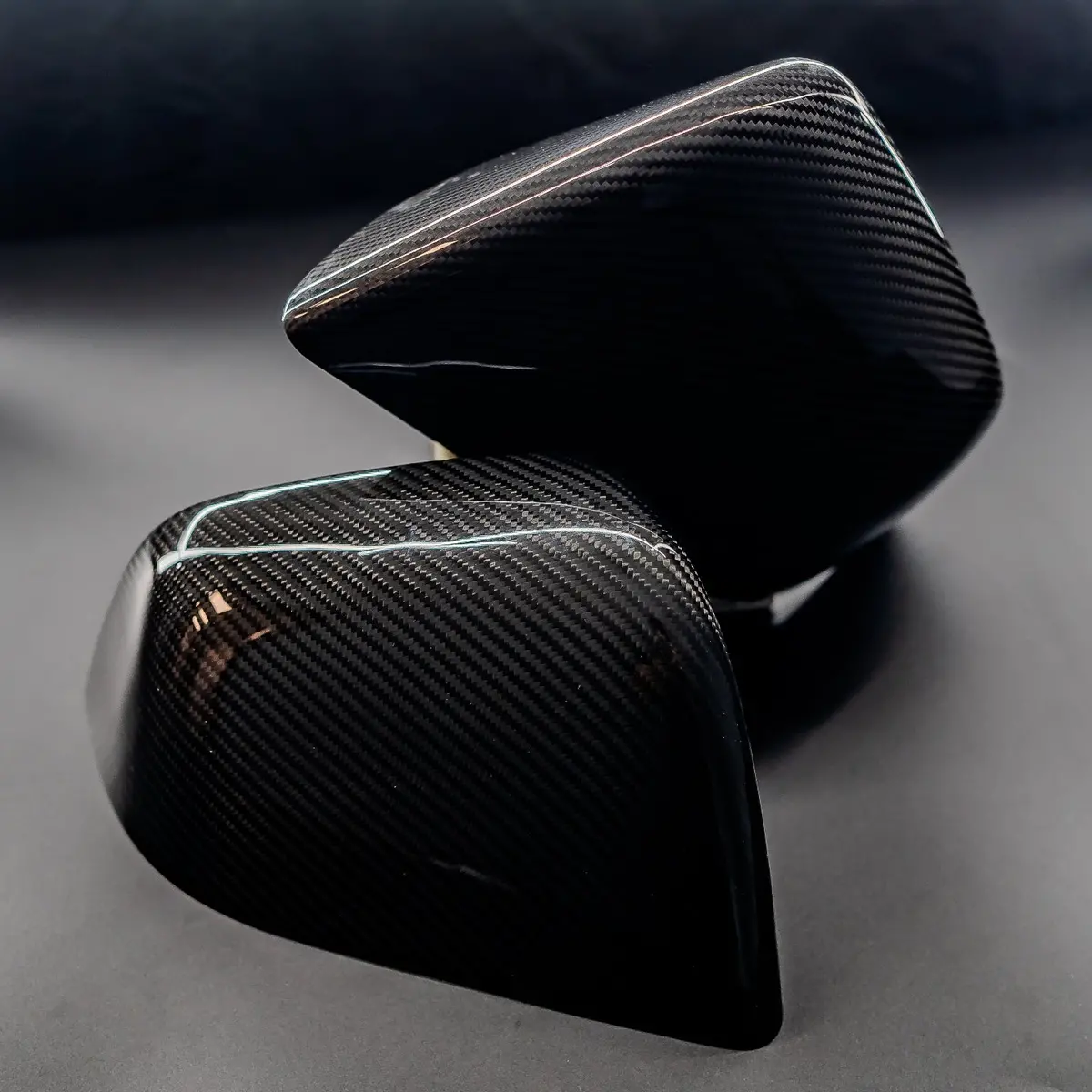 Carbon Fiber Mirror Covers For Tesla Model Y (2020-2024My) 1