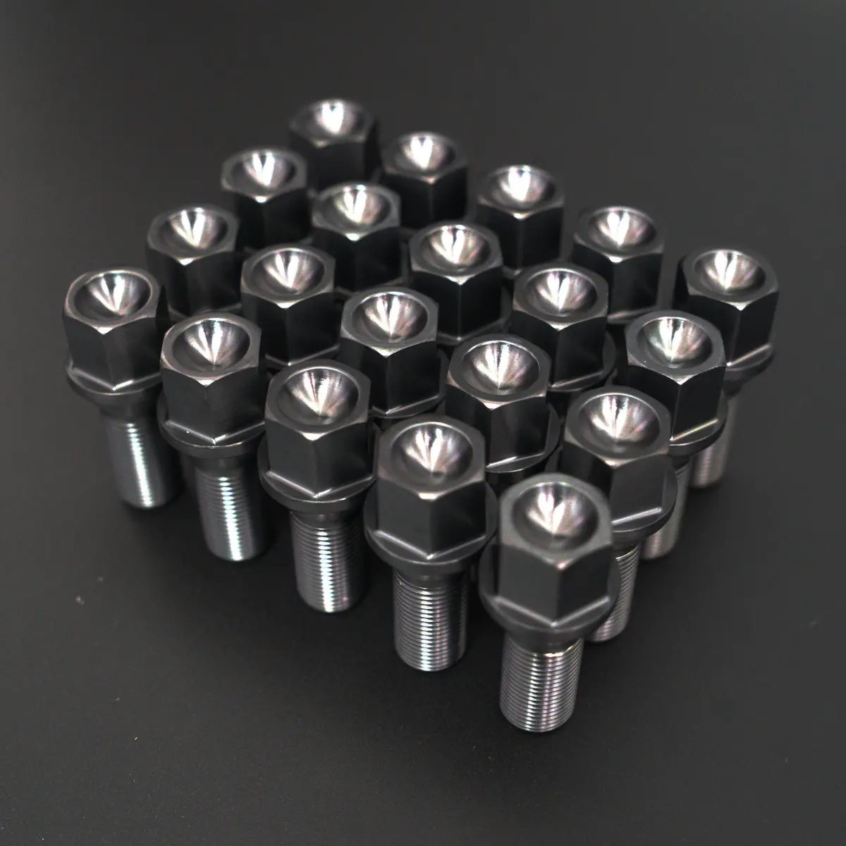 M14×1.25 Mm Titanium Gr5 17Mm Black Wheel Lug Bolts Set For Bmw (Pack Of 20) 1