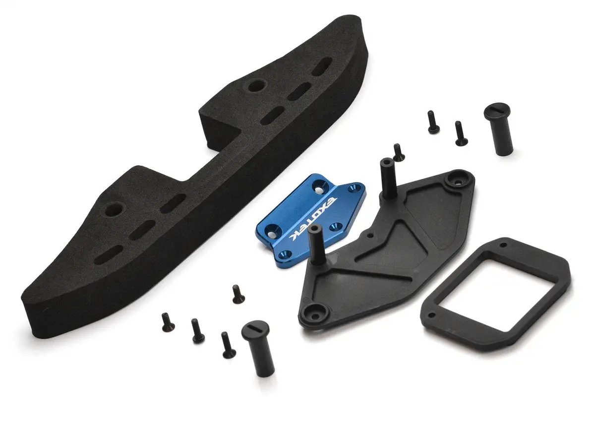 Drag Slash Front Bumper Set V3, Alloy Mount And Foam With Gnss Slo 1