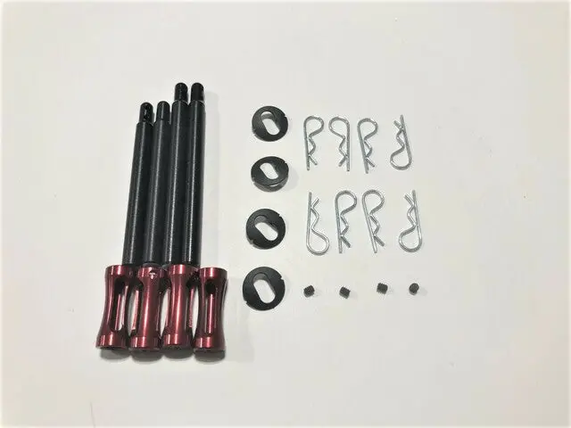 Dirt Oval Clipped Body Post Kit Gfr-1017 (Red & Black) 1