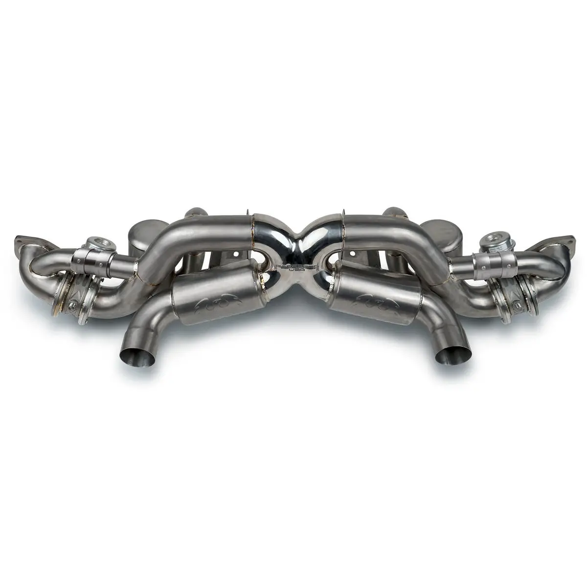 Fabspeed Titanium Valvetronic X-Pipe Cat-Back Exhaust Porsche 718 Gt4 Rs / Spyder Rs 1
