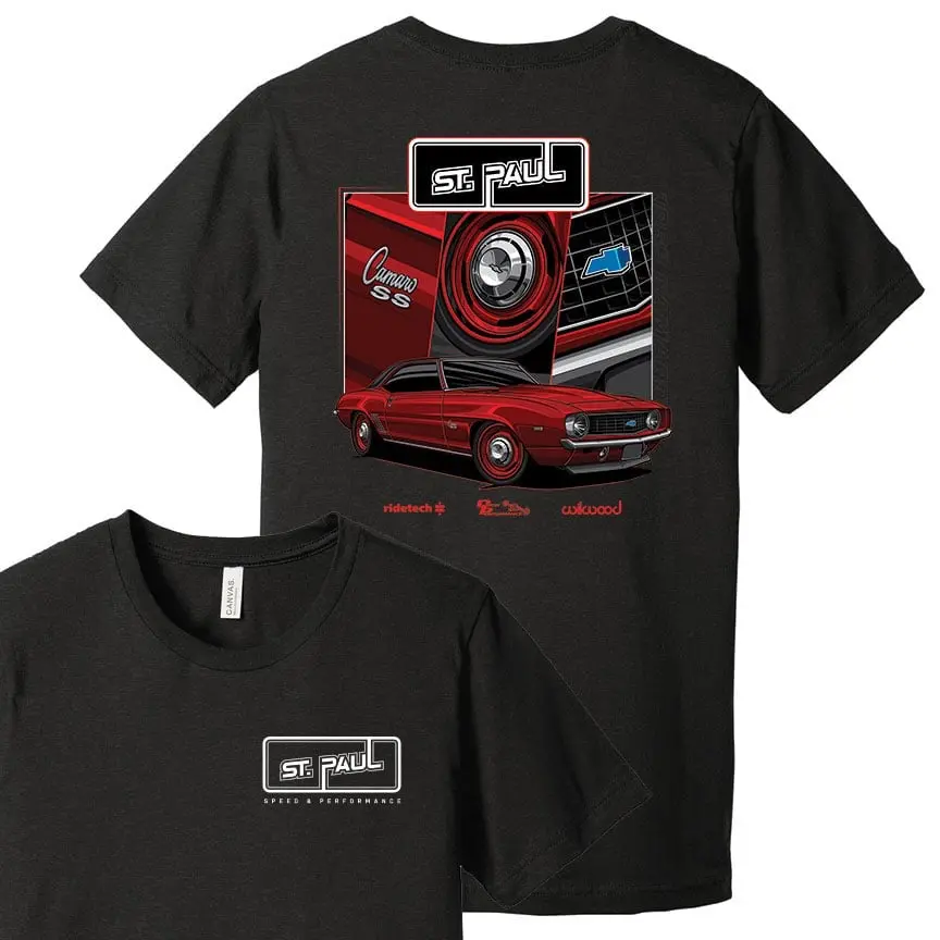 ‘69 Red Camaro T Shirt 1